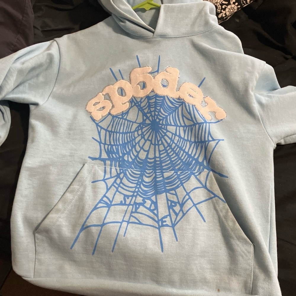 Blue Sp5der hoodie